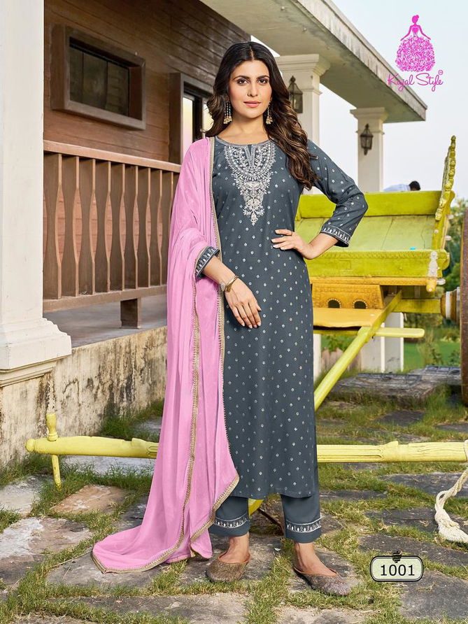 Rangrez Vol 1 By Kajal Style 1001 To 1004 Kurti With Bottom Dupatta Wholesalers In Delhi
